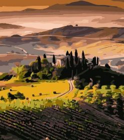 Tuscany Fields Paint By Numbers
