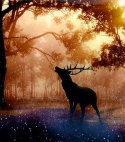 Twilight Deer Paint By Numbers
