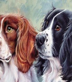 Twin Dogs Paint By Numbers
