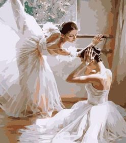 Two Ballerina Girls Paint By Numbers