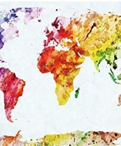 World Map Paint By Numbers
