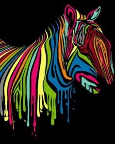 Zebra Art Paint by numbers