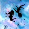Children Shadows In Sky Painting by numbers