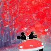 Mickey and Minnie in the Car NEW Painting by numbers