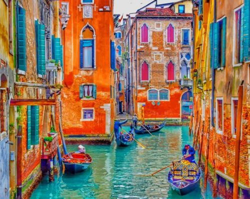 Venice City paint by number