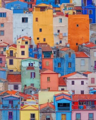 Bosa Sardinia Italy paint by numbers