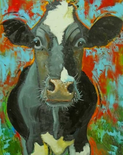 Vintage Cow paint by numbers