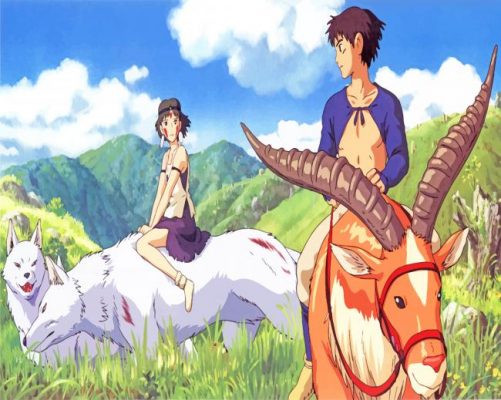 Princess Mononoke Anime paint by numbers