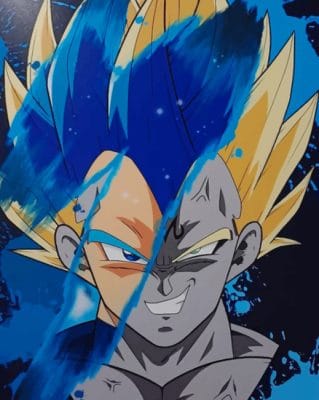 Vegeta Prince Of All Saiyans paint by numbers