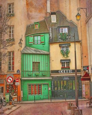 The Old Paris paint by numbers