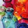 Aesthetic Colored Bottles paint by numbers