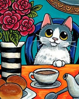 kitty-havin-breakfast-paint-by-numbers