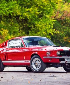 red-car-ford-1967-shelby-gt500-paint-by-numbers