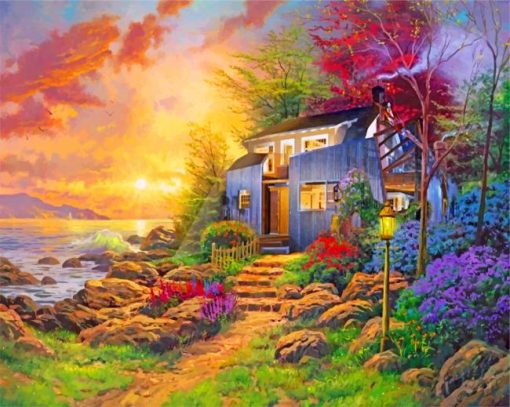 sunny-morning-kinkade-paint-by-numbers