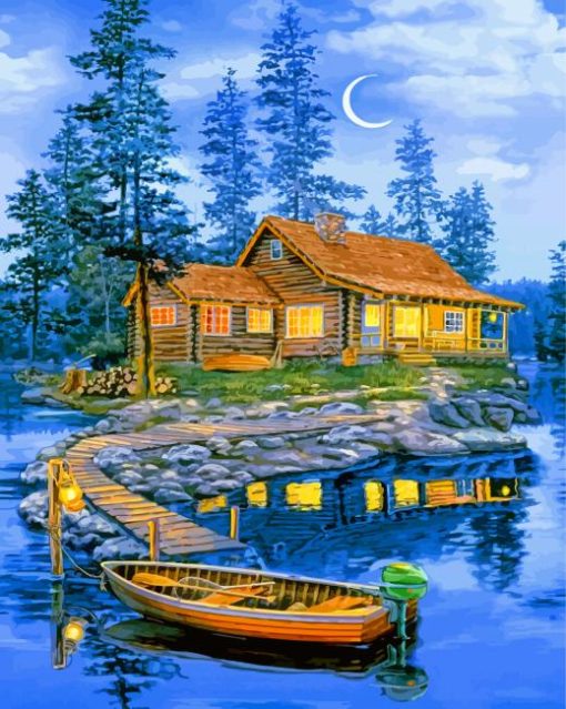 lakeside-boat-paint-by-number