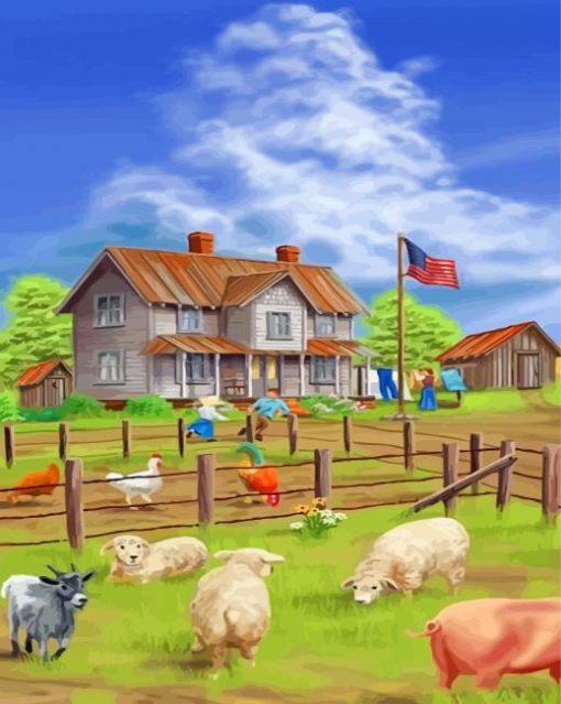 peaceful-country-life-paint-by-numbers