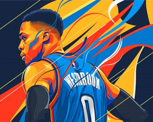 Russell Westbrook Illustration Paint by numbers