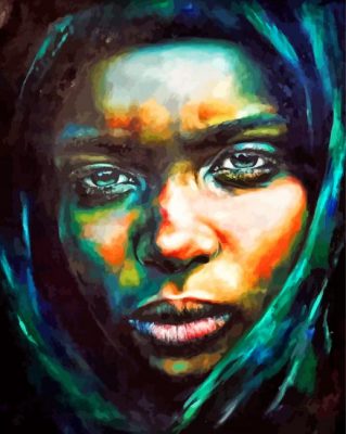 sad-black-woman-paint-by-number