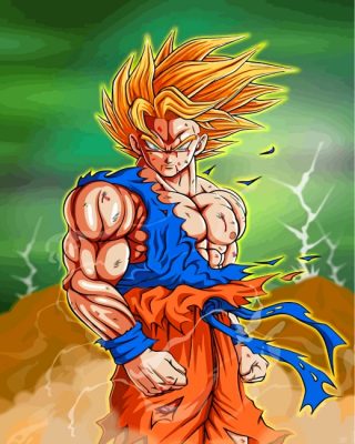 Goku Dragon Ball Paint by numbers