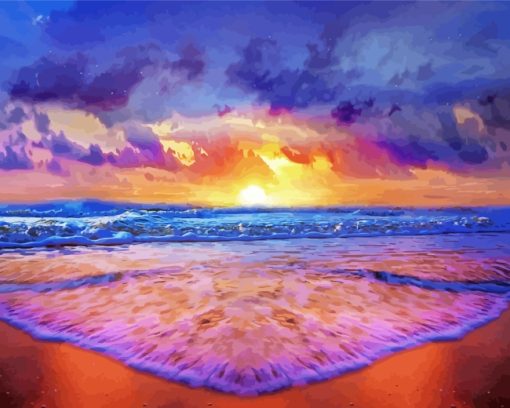 Sunset Seascape Paint by numbers