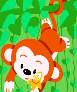 cute-monkey-paint-by-numbers