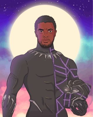 Black Panther Art Paint by numbers