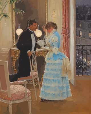 Jean Beraud La Conversation paint by numbers