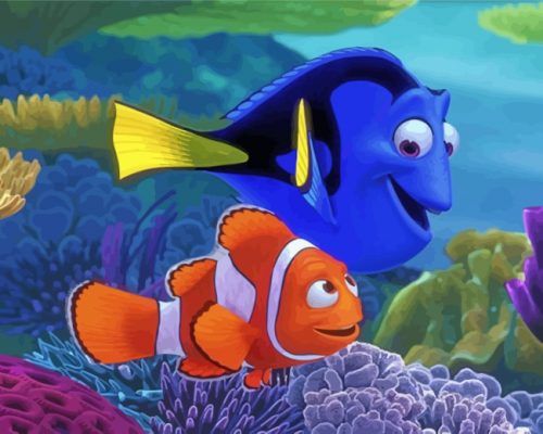 Finding Nemo And Dory Paint by numbers