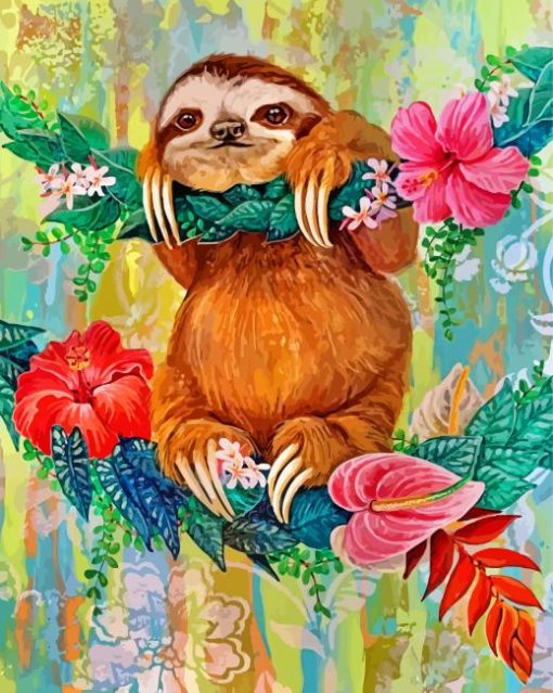 sloth-paint-by-number