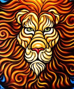 Abstract Lion Head Paint By Numbers