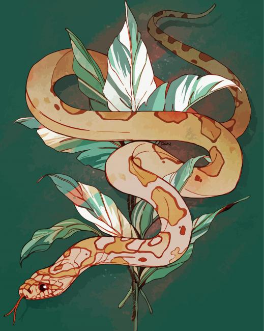 Corn Snake Art Paint By Numbers