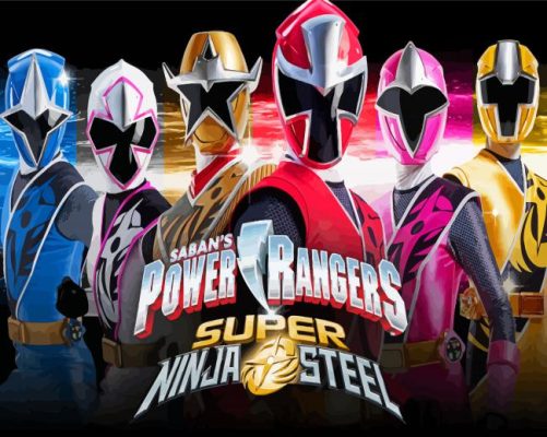 Power Ranger Ninja Steel Serie Poster Paint By Numbers