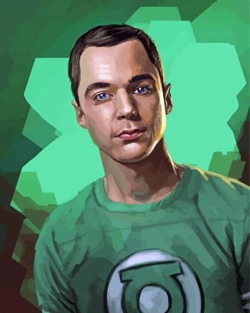 Sheldon Cooper Character Art Paint By Numbers