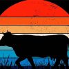 Silhouette Cow Paint By Numbers