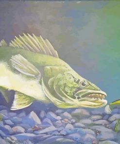 Walleye Fishing Time Art Paint By Numbers