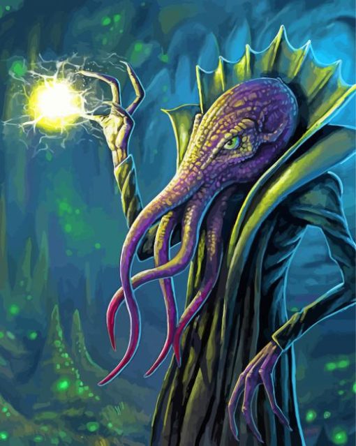 Cool Mind Flayer Paint By Numbers