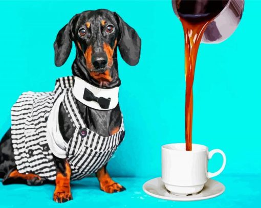 Dog Coffee Paint By Numbers