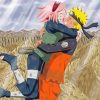 Happy Naruto And Sakura Paint By Numbers