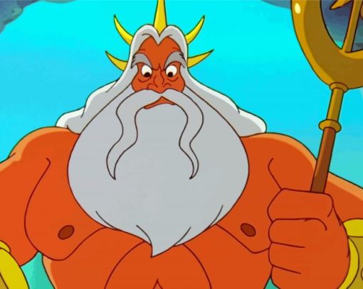 Mad Ariel Father King Triton Paint By Numbers