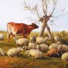 Sheep And Cattle Art Paint By Numbers
