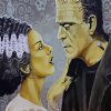 Bride of Frankenstein paint by numbers