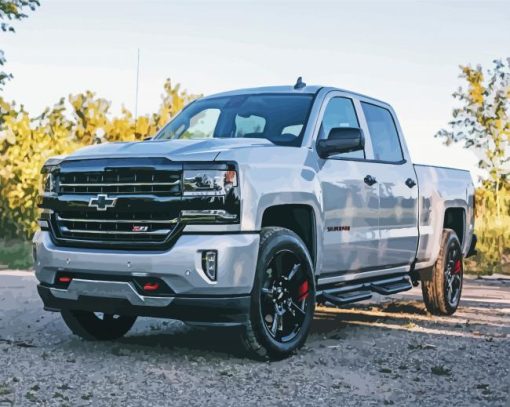2017 Chevy Silverado Z71 Paint By Numbers