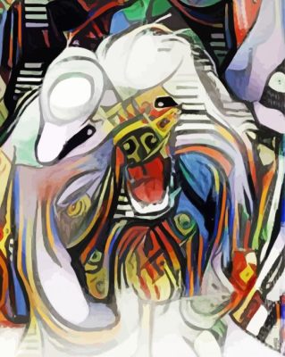 Abstract Shih Tzu Paint By Numbers