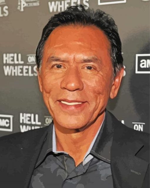 American Actor Wes Studi Paint By Numbers