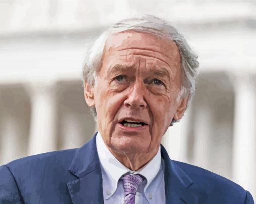 American Politician Ed Markey Paint By Numbers