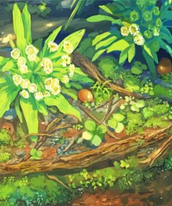 Anime Plants Paint By Numbers
