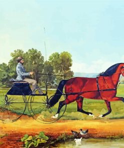 Antique Horse And Carriage Paint By Numbers