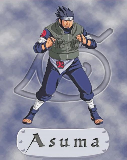 Asuma Sarutobi Poster Paint By Numbers
