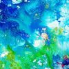 Blue Abstract Ocean Paint By Numbers