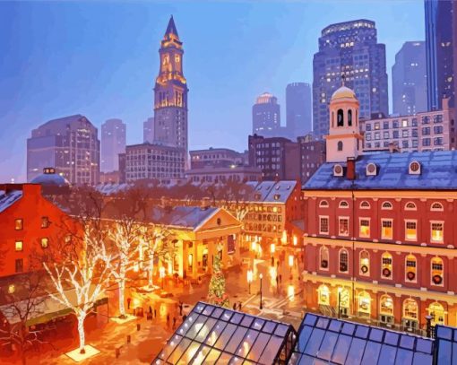 Boston Winter Paint By Numbers